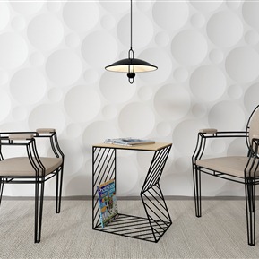 工业LOFT 扶手椅 休闲椅子茶几