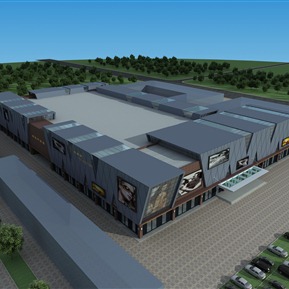 现代 商业楼 商场