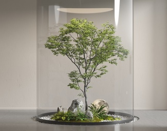 现代 景观小品 景观植物小品