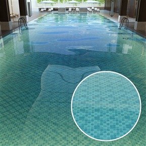自然海藍(lán)色高光水 液體 泳池水 VR