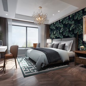 北欧 卧室 主卧