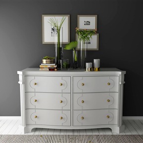 简欧 边柜 装饰柜装饰品组合