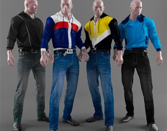 现代模特衣服架