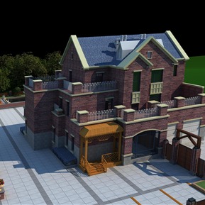 欧式 独栋别墅 英式别墅会所