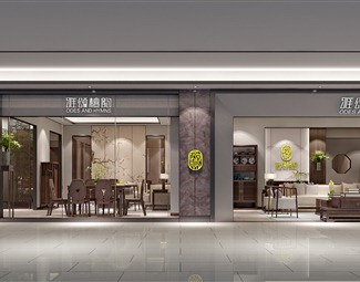 新中式轻奢茶室背景墙