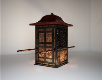 中式轿子3d模型