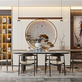 新中式 餐桌椅组合