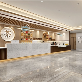 新中式 大厅 茶楼茶馆大厅