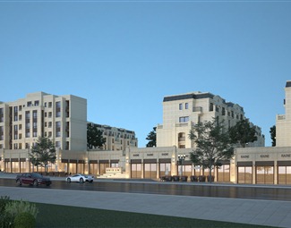 欧式 住宅区 沿街住宅