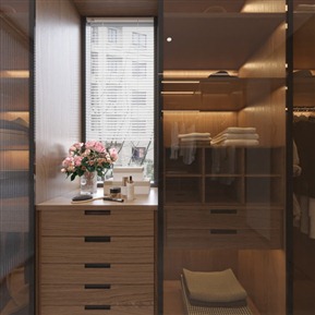 现代 衣帽间 衣帽间全景