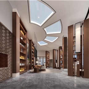 新中式 大厅 大厅前台