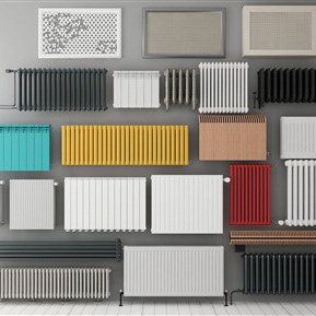 现代 电暖器 暖气片组合