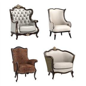 轻奢 单人沙发 单人休闲沙发组合