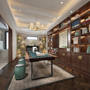 新中式 书房