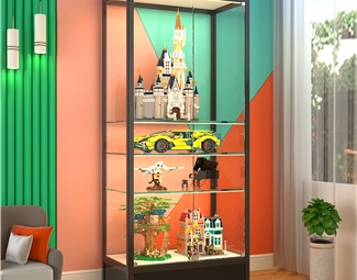 现代 装饰柜 乐高展示柜