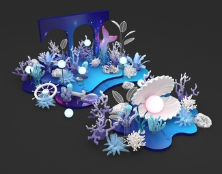 现代 美陈 海底世界美陈
