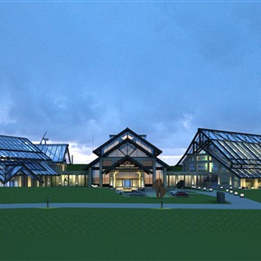 现代 酒店建筑 酒店会所