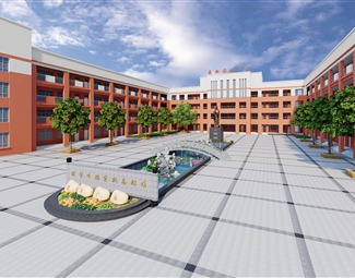 现代学校中庭景观