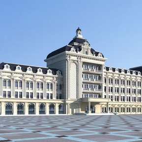 欧式 酒店建筑 办公楼