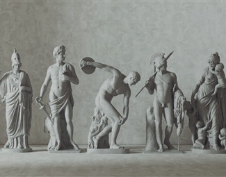 欧式人物石膏雕塑