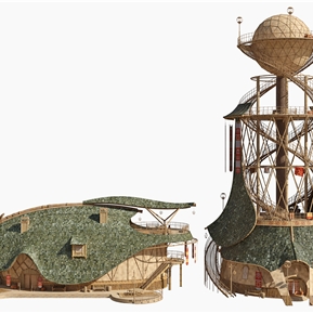 欧式 建筑 欧洲古代建筑住宅 塔楼