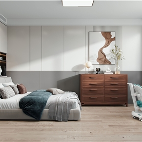 现代 卧室 次卧室