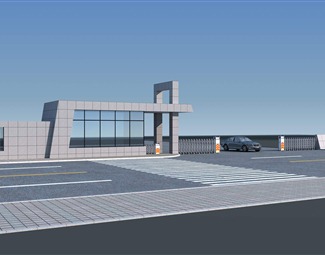 现代不锈钢大门