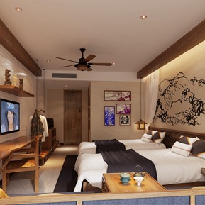 新中式 客房 酒店客房