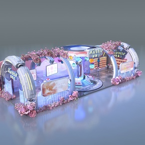 现代 展览 展台