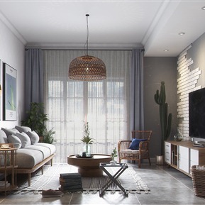 北欧 客厅 客餐厅