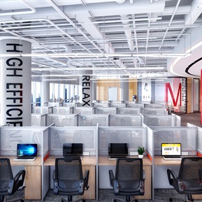 工业LOFT 公共办公区 敞开式办公区