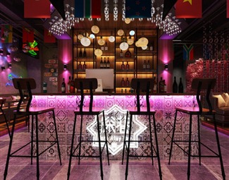 工业LOFT 酒吧 酒吧全景