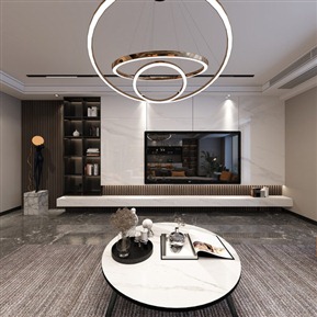 轻奢 客餐厅 客厅