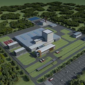 现代 鸟瞰图 厂区鸟瞰