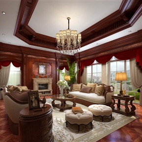 美式 会客厅 客厅
