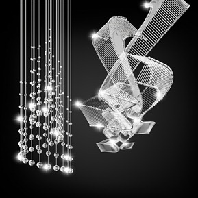 轻奢 水晶吊灯 高端异形水晶吊灯