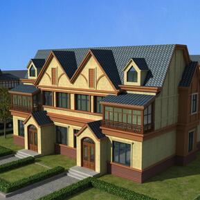 简欧 双拼别墅 别墅