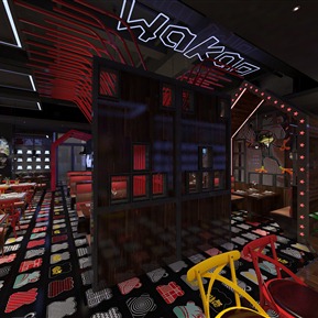 工业LOFT 餐厅 牛蛙火锅店