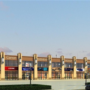 现代 商业街 商业沿街