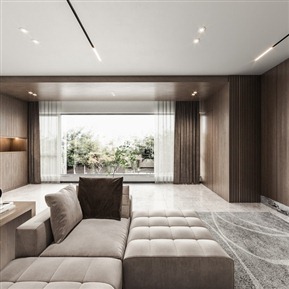 现代 客餐厅 客餐厅全景