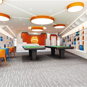 现代 培训学校 机器人培训大厅