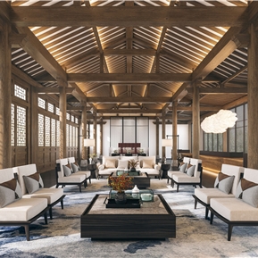 新中式 大厅 接待中心