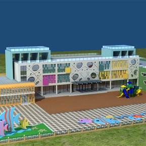 现代 幼儿园建筑 幼儿园