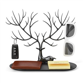 现代 摆件组合 眼镜 车钥匙 钱包便利贴组合