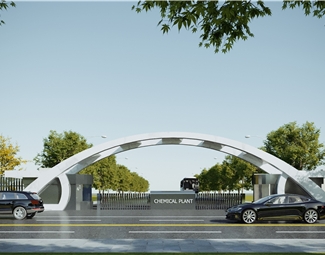 现代现代大门建筑