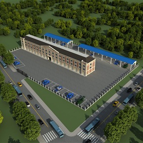 欧式 厂房 农机厂