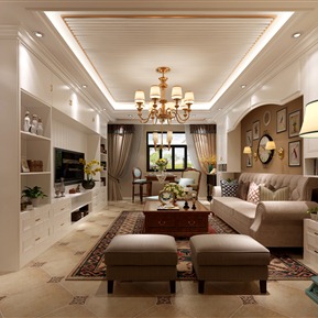 美式 客厅 客餐厅