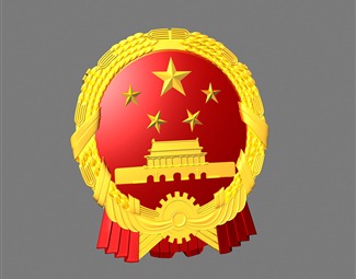 现代国徽3d模型