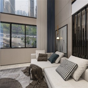 现代 客餐厅 别墅