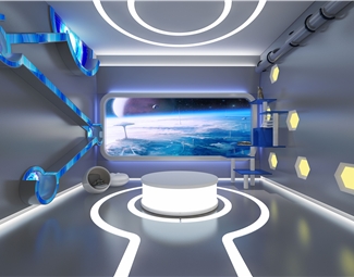 现代科技感未来展厅